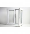 Janela PVC 110x100cm Oscilobatente Vidro Duplo CANDO