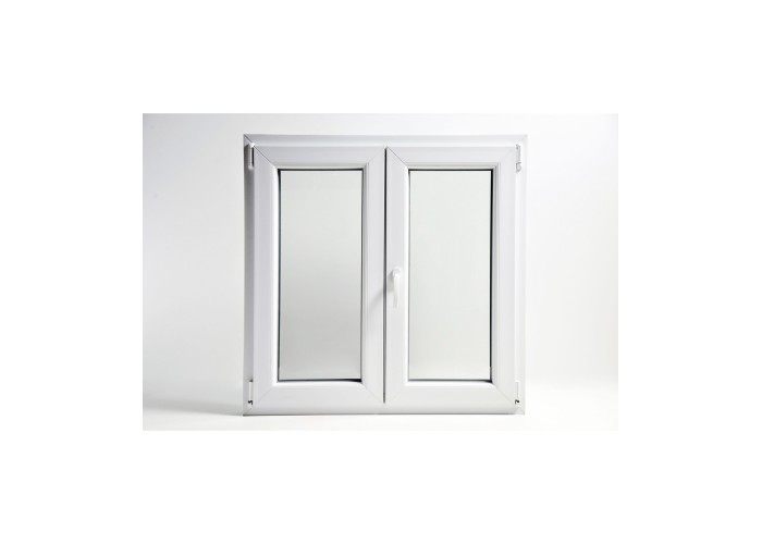 Janela PVC Oscilobatente 110x100 cm com Vidro Duplo | Cando