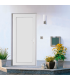Porta Exterior PVC Painel Liso Branco 80x200cm Esquerda