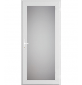 Porta Exterior PVC Vidro Duplo Fosco 90x200cm DIREITA