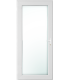 Porta Exterior PVC Vidro Duplo Transparente 80x200cm Esquerda