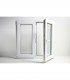 Janela PVC Oscilobatente 90x100 cm com Vidro Duplo | Cando