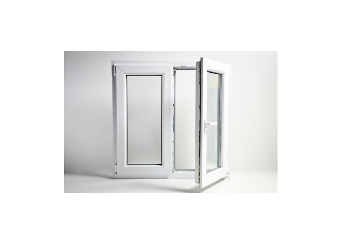 Janela PVC Oscilobatente 90x100 cm com Vidro Duplo | Cando