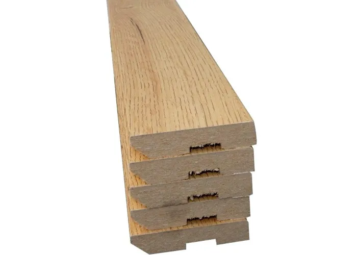Rodapé MDF Carvalho 15x80mm 225cm - Pack de 5
