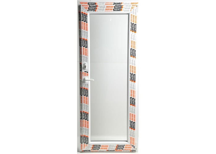 Porta Janela PVC Oscilobatente 80x200 cm com fechadura e Vidro Duplo | Cando