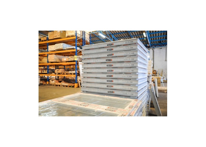 Porta Janela PVC Oscilobatente 80x200 cm com fechadura e Vidro Duplo | Cando