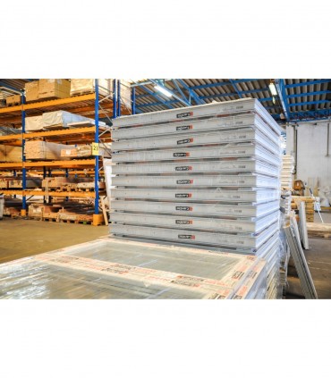 Porta Janela PVC 80x200cm Oscilobatente ESQUERDA Chave e Puxador Interior e Exterior Vidro Duplo CANDO