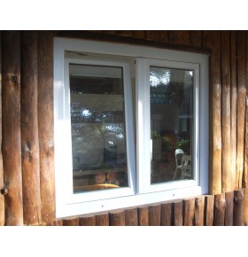 Janela PVC Oscilobatente 100x110 cm com Vidro Duplo | Cando