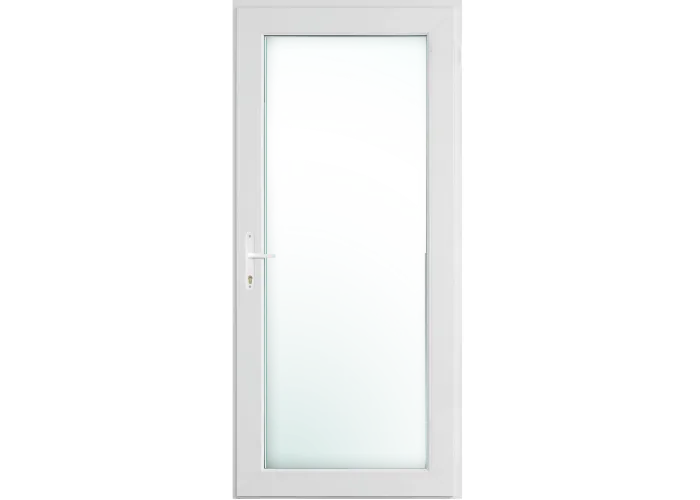 Porta Exterior PVC Vidro Duplo Transparente 90x200cm Direita