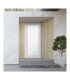 Porta Exterior PVC Vidro Duplo Transparente 90x200cm Esquerda