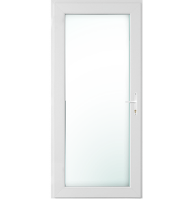 Porta Exterior PVC Vidro Duplo Transparente 90x200cm ESQUERDA