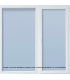 Janela PVC 100x200cm Fixa Vidro Duplo