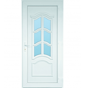 Porta Exterior PVC KORZIKA Por Medida Branca DIREITA