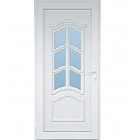 Porta Exterior PVC KORZIKA Por Medida Branca ESQUERDA