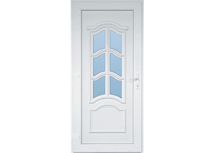 Porta Exterior PVC Korzika Branca Esquerda - Por Medida