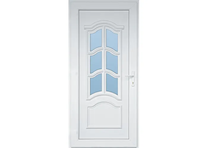 Porta Exterior PVC Korzika Branca Esquerda - Por Medida