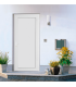 Porta Exterior PVC Painel Liso Branco Direita - Por Medida