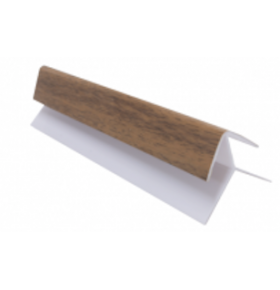 Canto Exterior PVC para Lambri Nogueira 290x2,1x2,1cm - Pack de 2