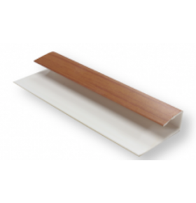 Perfil Remate PVC para Lambri Cerejeira 290x2x1cm - Pack de 2