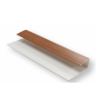 Perfil Remate PVC para Lambri Cerejeira 290x2x1cm - Pack de 2