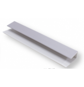 Perfil Remate PVC para Lambri Cinza 290x2x1cm - Pack de 2