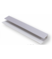 Perfil Remate PVC para Lambri Cinza 290x2x1cm - Pack de 2