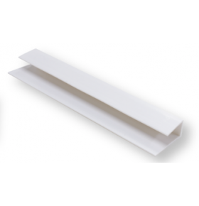 Perfil Remate PVC para Lambri Branco 290x2x1cm - Pack de 2