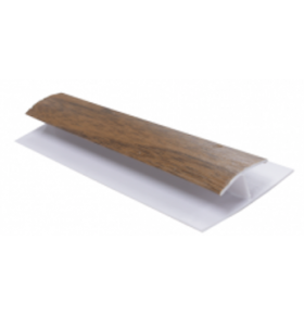 Perfil de União PVC para Lambri Nogueira 290x3x1cm - Pack de 2