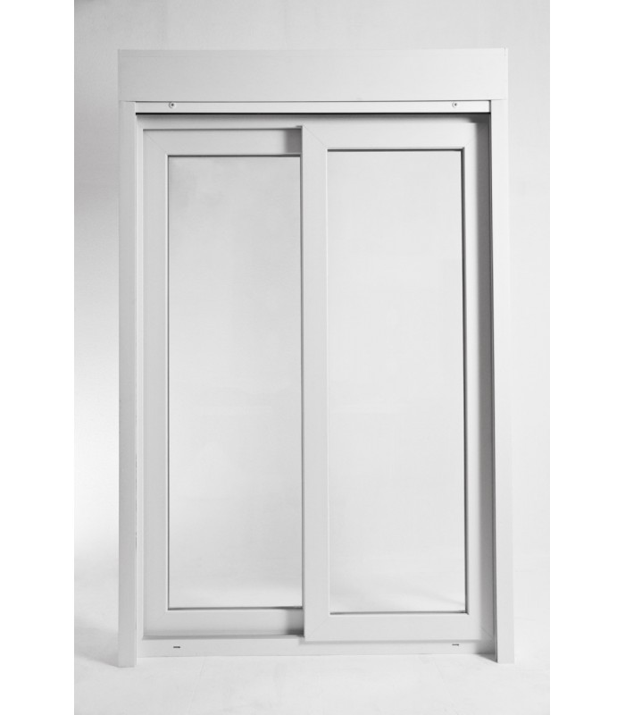 Porta Janela de Correr PVC com Estore Vidro Duplo Aluplast - Por Medida