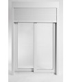 Porta Janela de Correr PVC Por Medida com Estore Vidro Duplo ALUPLAST