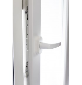 Porta Janela PVC Oscilobatente Por Medida com Estore Vidro Duplo Aluplast A+