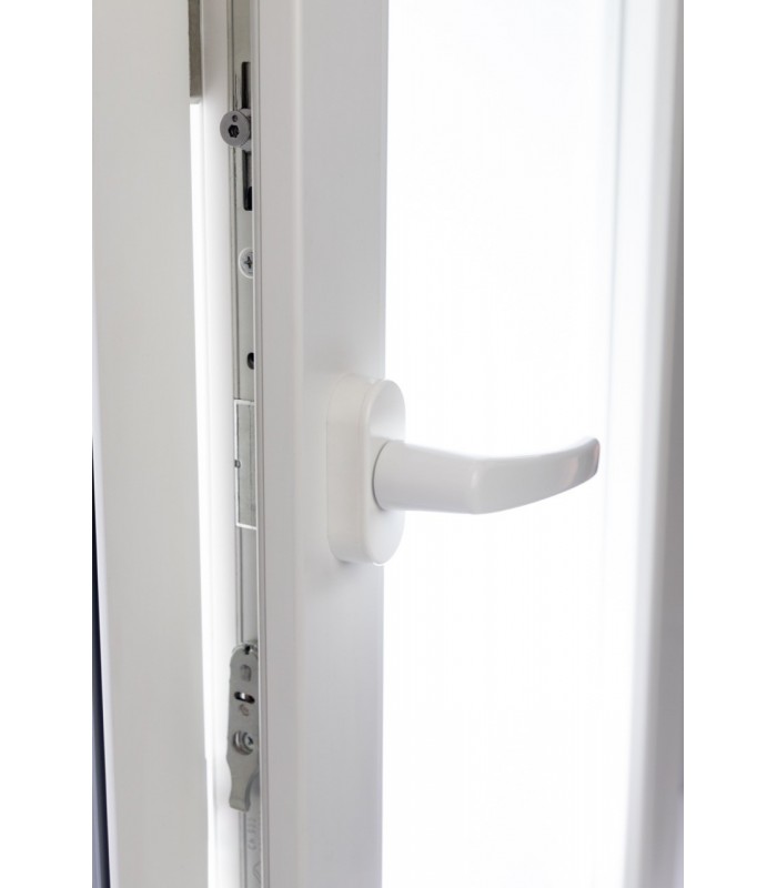 Porta Janela PVC Oscilobatente Por Medida com Estore Vidro Duplo Aluplast A+