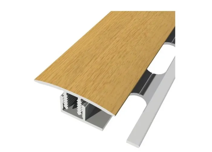 Perfil de Transição Aluminio Revestido Carvalho 2,7m x 30mm
