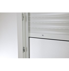 Porta Janela PVC Oscilobatente Por Medida com Estore Vidro Duplo Aluplast A+