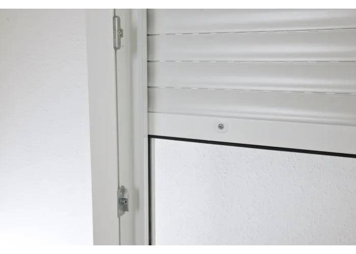Porta Janela PVC Oscilobatente Por Medida com Estore Vidro Duplo Aluplast A+