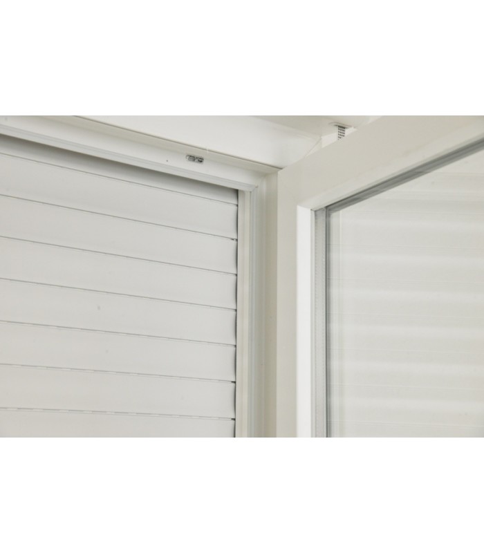 Porta Janela PVC Oscilobatente Por Medida com Estore Vidro Duplo Aluplast A+