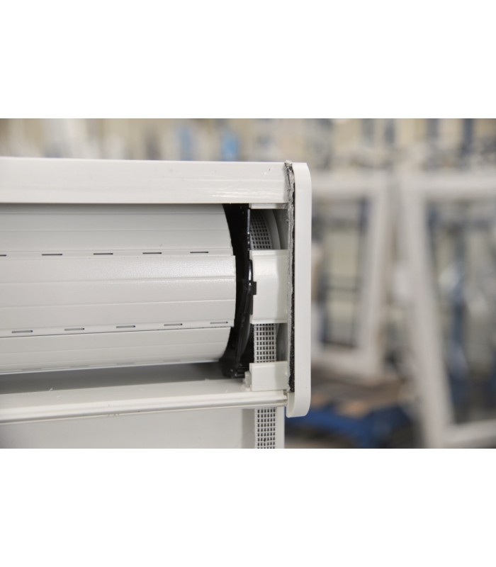 Porta Janela PVC Oscilobatente Por Medida com Estore Vidro Duplo Aluplast A+