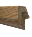 Perfis Cantoneira em Pinho 2400x22x5mm - Pack de 8