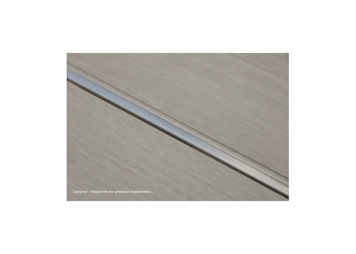 Perfil de Transição Aluminio Revestido Carvalho Cinza 2,7m x 30mm