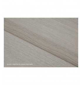 Perfil de Transição Aluminio Revestido Carvalho Cinza 2,7m x 30mm