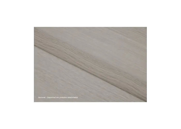Perfil de Transição Aluminio Revestido Carvalho Cinza 2,7m x 30mm