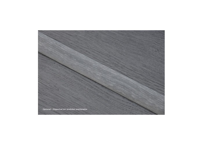 Perfil de Transição Aluminio Revestido Carvalho Cinza Escuro 2,7m x 30mm