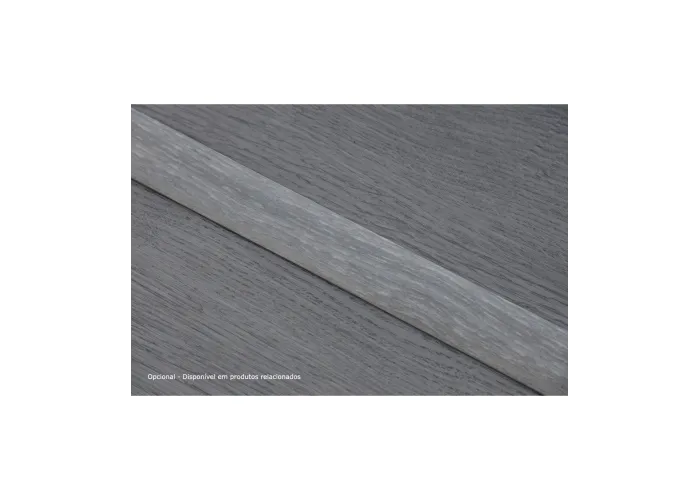 Perfil de Transição Aluminio Revestido Carvalho Cinza Escuro 2,7m x 30mm