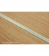 Perfil de Transição Alumínio Revestido Carvalho Natural 2,7m x 30mm
