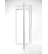 Janela oscilobatente de sacada em PVC Aluplast, com estore
