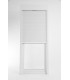 Janela oscilobatente de sacada em PVC Aluplast, com estore