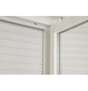 Porta Janela PVC Oscilobatente Por Medida Direita com Estore Vidro Duplo Aluplast A+