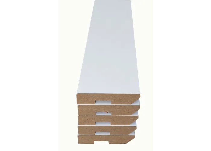 Rodapé MDF Branco - Pack de 5