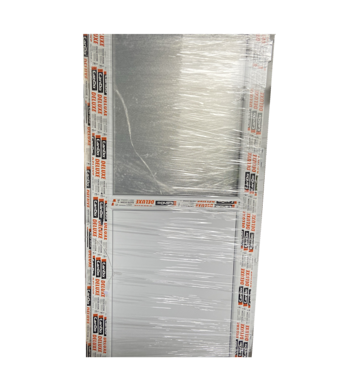 Porta Exterior PVC Meio Vidro Fosco 80x200cm Direita