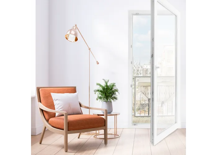 Porta Janela PVC Oscilobatente Por Medida Direita Vidro Duplo Aluplast A+